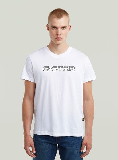Outline Corporate Script Logo T-Shirt